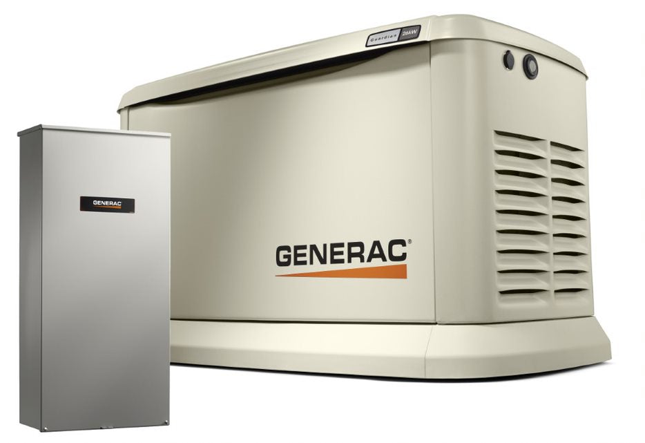 Generac Guardian 7291 26kW Aluminum Automatic Home Standby Generator with WiFi + 200A SE Rated Transfer Switch