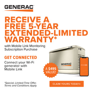 Generac Guardian 7172 10kW Aluminum Automatic Home Standby Generator with WiFi + 16-Circuit Transfer Switch