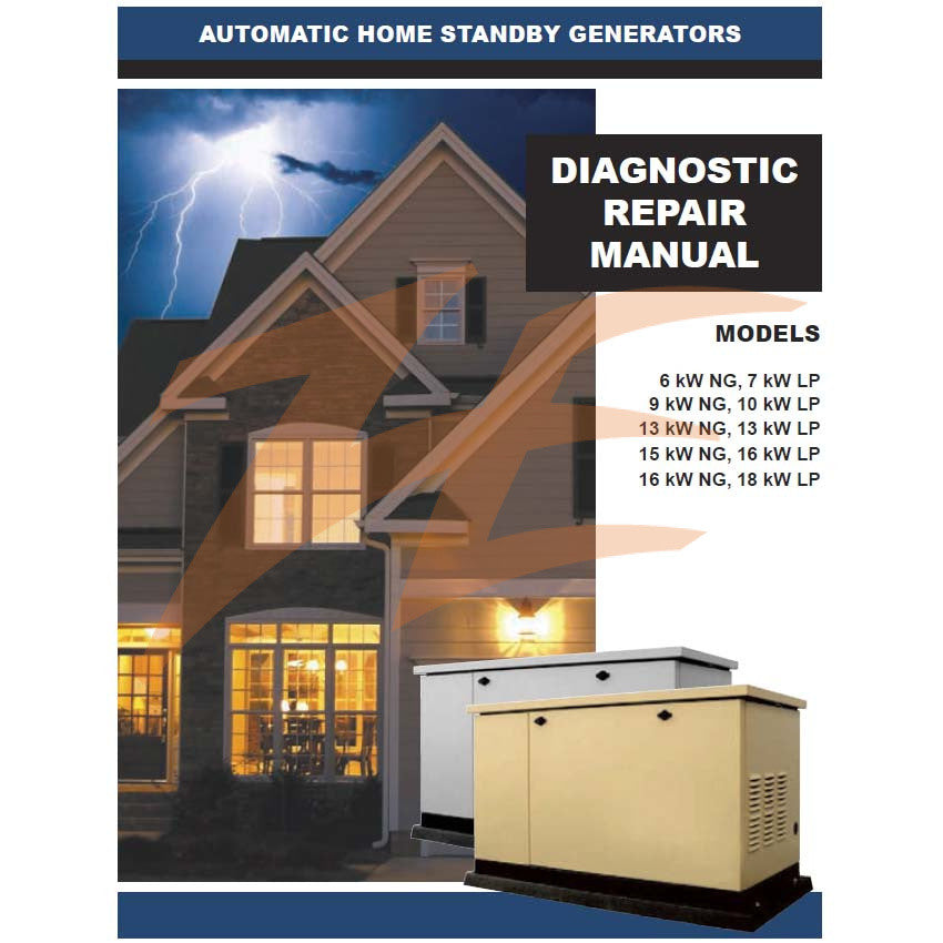 Generac 0G4338 Air Cooled Diagnostic Manual - Digital Download