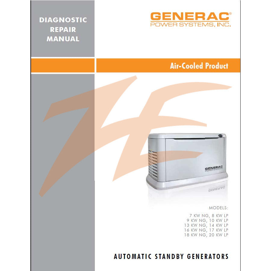 Generac 0G9266 Air Cooled Diagnostic Manual - Digital Download