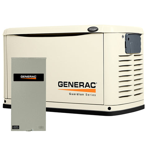 Generac 6438 11kW Steel Automatic Standby Generator with 200A Transfer Switch (Discontinued)