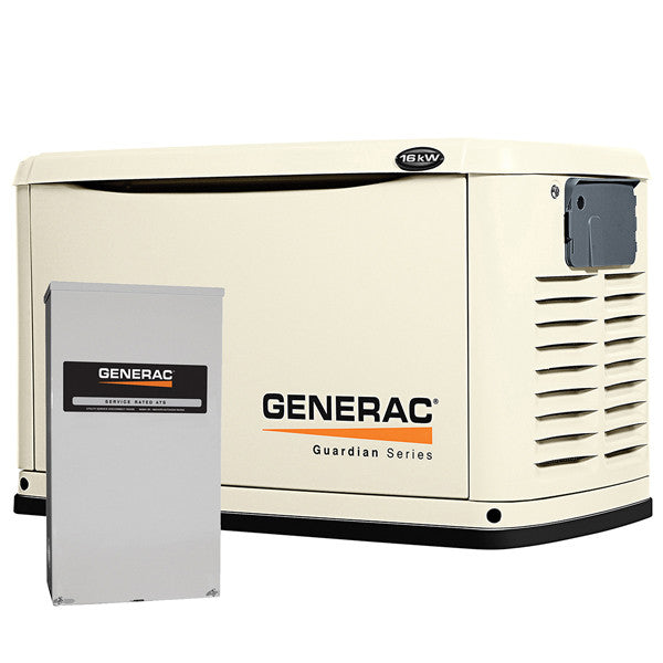 Generac 6462 16kW Steel Automatic Standby Generator with 200A Transfer Switch (Discontinued)