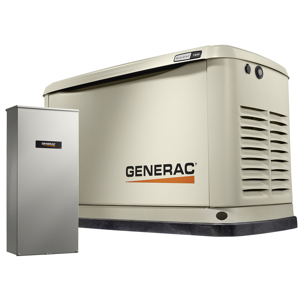 Generac Guardian 70321 11kW Aluminum Automatic Standby Generator with WiFi & 16 Circuit Nema 3R Transfer Switch (Discontinued)