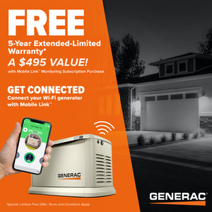 Generac Guardian 7224 14kW + 16 Circuit Transfer Switch Aluminum Automatic Standby Generator with WiFi