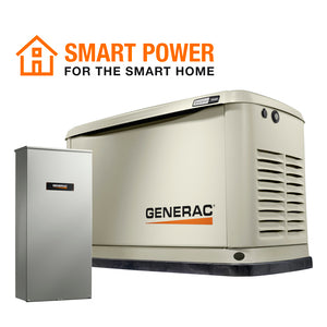 Generac Guardian 7228 18kW Aluminum Automatic Home Standby Generator with WiFi + 200A SE Rated Transfer Switch