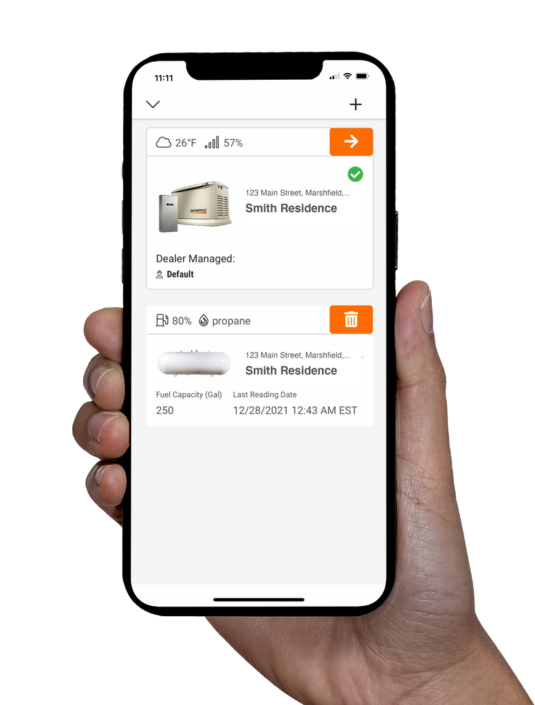 Generac 7009 LTE LP Fuel Tank Monitor