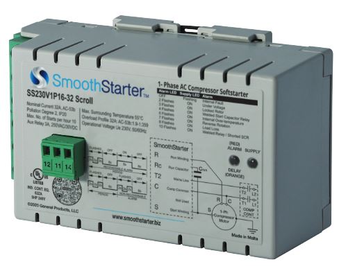 SmoothStarter SS230V1P16-32 Scroll (16-32 RLA) Single Phase