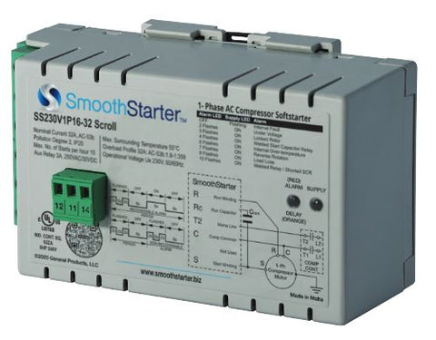 SmoothStarter SS230V1P16-32 Scroll (16-32 RLA) Single Phase
