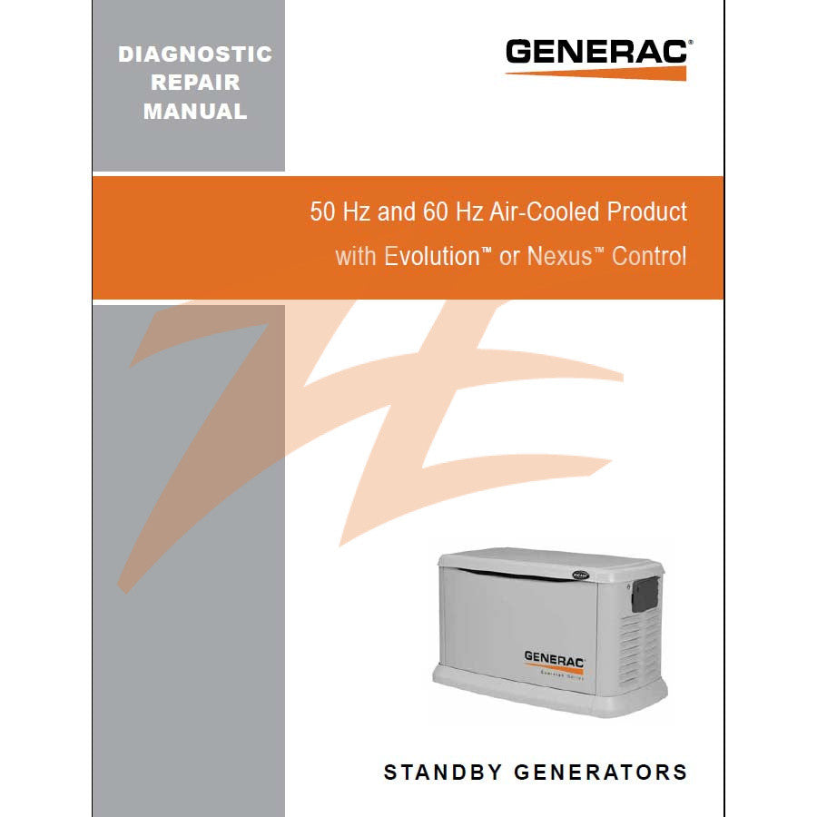 Generac 0H9172 Air Cooled Diagnostic Manual - Digital Download